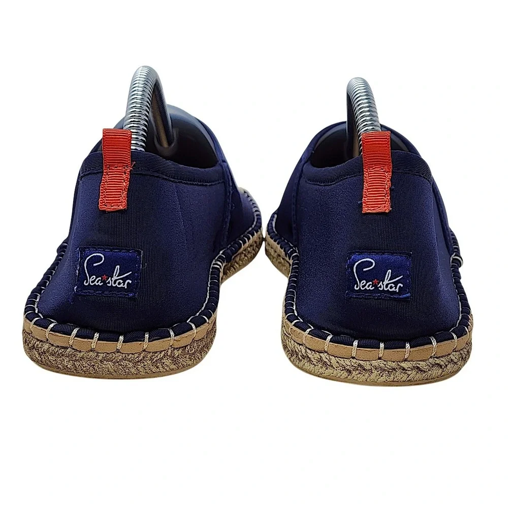 Sea Star Beachwear Espadrille 9 Men Mariner Navy Water Slip On Boat Shoe Beach